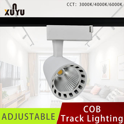 ไฟ LED ติดตามสปอตไลท์เชิงพาณิชย์ 6000k Cob Led ติดตาม แสงสว่าง