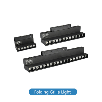 12w 18w LED Magnetic Track Light แบบพับได้โดยไม่มีไฟหลักไฟกระจังหน้าห้องนั่งเล่น