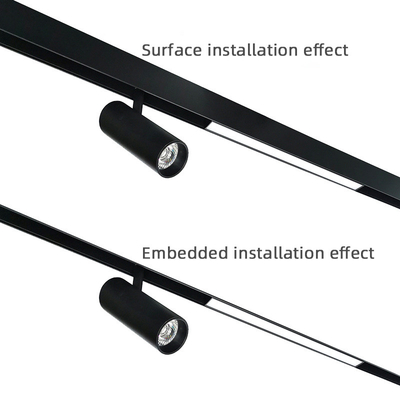 ไฟติดตามอัจฉริยะ Cob Spotlight 12w 20w 30w Track Light Surface Mounted