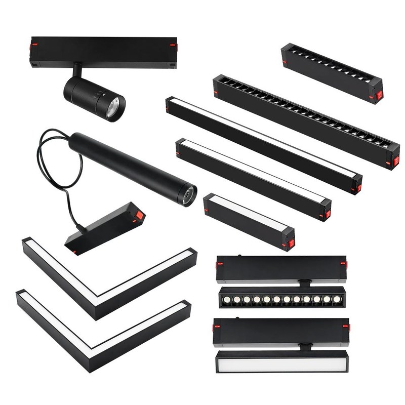 อัจฉริยะ Dimming และการปรับสี แมนติก Track Light รองรับการปรับแต่ง