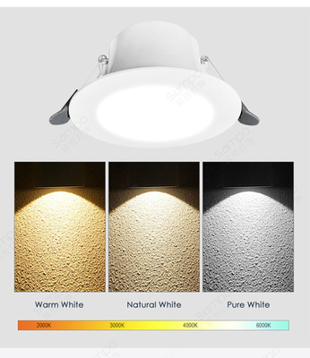 9W 12W LED โคมดาวน์ไลท์แบบฝัง 4000K 6000K ชุดติดตั้งเพิ่มแบบฝังสี่เหลี่ยมจัตุรัส