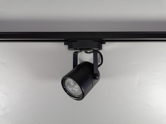 Gu10 Spotlight ติดตาม Light Housing วัสดุเหล็ก ดำ ขาว