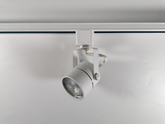 Gu10 Spotlight ติดตาม Light Housing วัสดุเหล็ก ดำ ขาว