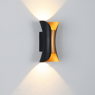 Sand Black Cri80 6W Ip65 โคมไฟติดผนัง LED กันน้ำขึ้นและลง