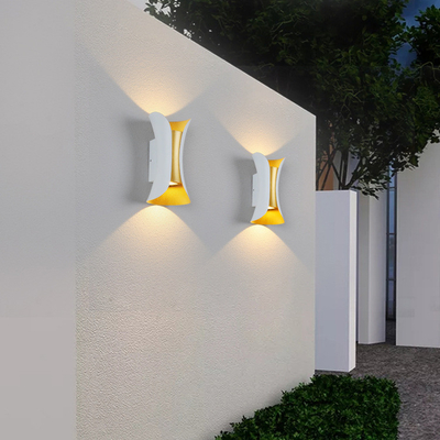 Sand Black Cri80 6W Ip65 โคมไฟติดผนัง LED กันน้ำขึ้นและลง