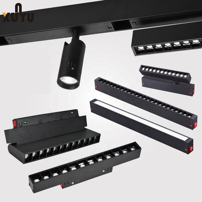 Ip20 ในร่ม LED ไฟติดตามแม่เหล็กเพดานเชิงเส้นโคมไฟติดตามปิดภาคเรียน