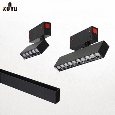 ระบบไฟ LED ติดตามแม่เหล็กเชิงเส้นแบบพับได้สีดำ 7W / 10W