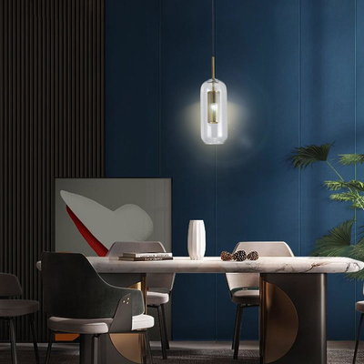 เสายาว AC 220V ไฟ LED จี้ขนาดเล็กโปร่งใสโป๊ะ