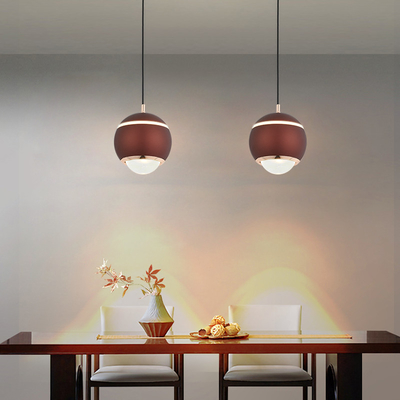 โคมไฟเพดานแก้วทรงกลม LED 7W ทรงกลม