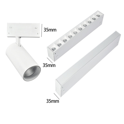 OEM AC100-265V ไฟติดตามรางแม่เหล็ก 3000K / 4000K / 6000K