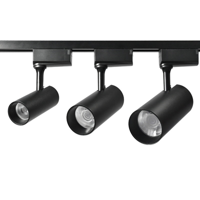 Cct 3000k \ 4000k Cob Track Light 30w 20w หน้าต่างร้านขายเสื้อผ้าสีดำ