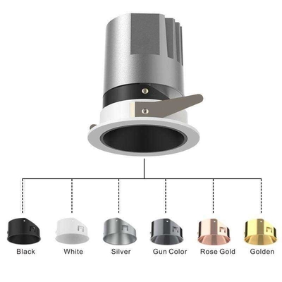 ดาวน์ไลท์ LED หรี่แสงได้ 2.5 นิ้ว โคม LED Cob สปอตไลท์ขอบแคบ