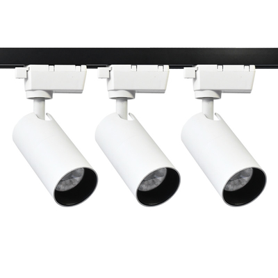 ไฟเชิงพาณิชย์ LED ติดตามสปอตไลต์ อุณหภูมิสีสามสี ไฟติดตาม COB เสริม
