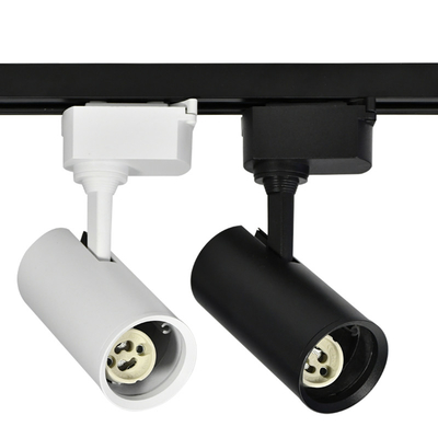 GU10 Housing MR16 Track Light Fixture สำหรับร้านเสื้อผ้า