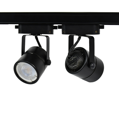 ถ้วยแหล่งกำเนิดแสงแบบถอดเปลี่ยนได้ Mr16 / Gu10 Track Light Housing ปรับมุมได้