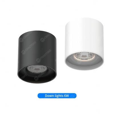 Ultra Thin Magnetic Round Downlight Anti Glare สีดํา 6Watt 4000K โฟตไลท์