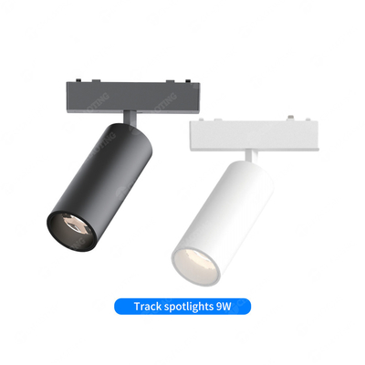 ด้านผิวติดตั้ง Ultra Thin 24V 48V แม็กเนติก Track Light โฟตไลท์มุมปรับ