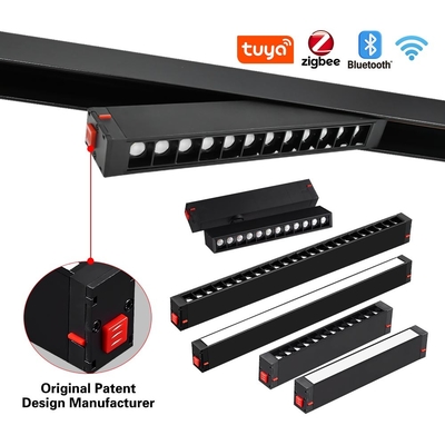 ไม่มีไฟหลัก แม็กเนติก Track Surface Mounted Track Linear 3000K 12W 24W ไฟกริล