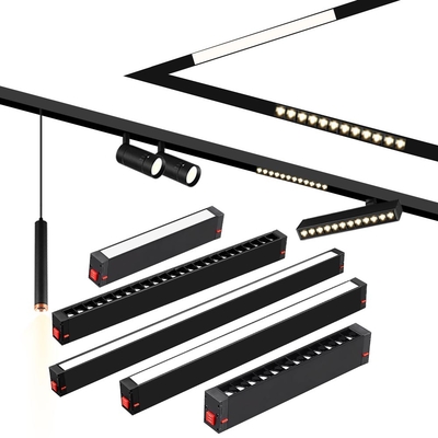 โลเตจสูง 220V แม็กเนติก Track Light ลงตัว Intelligent Led Spotlight ไฟโฟลท์