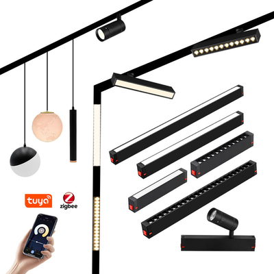 Tuya Smart ไฮโอลเตจ 220V LED แม็กเนติกเส้น 10W 20W โฟลท์